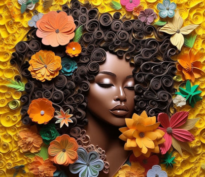 Flowers and Brown Skin