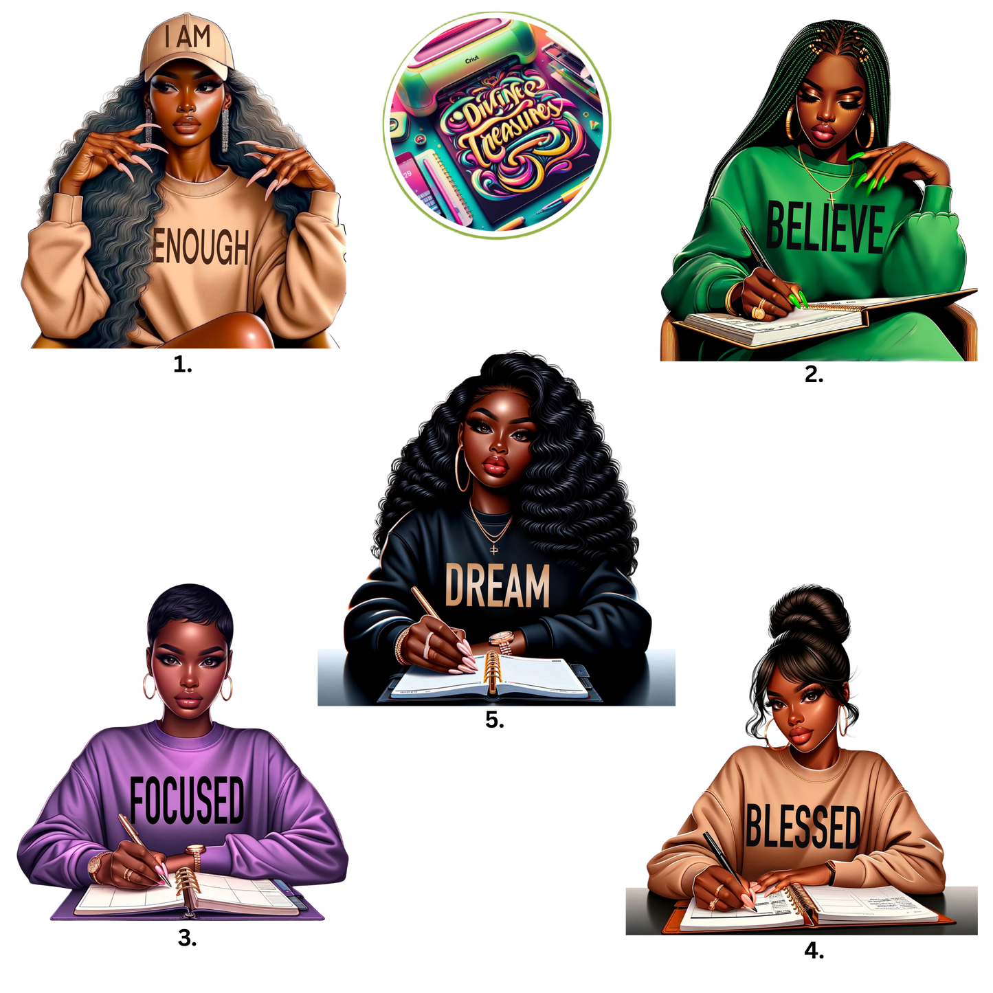 Divine Diva Affirmation Hoodie Collection