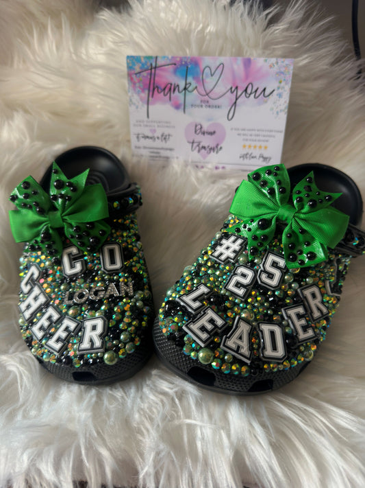 Custom Cheer Bling Crocs