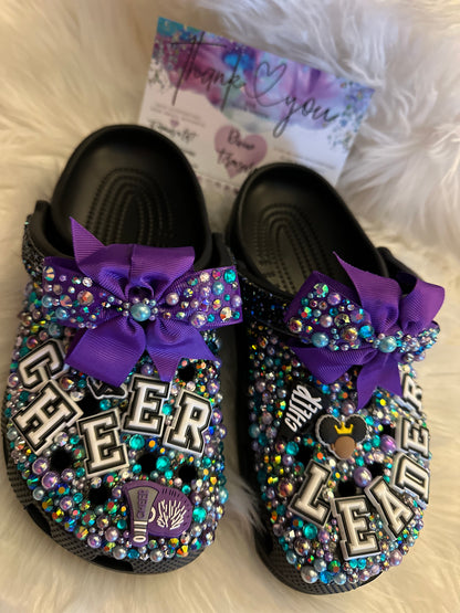 Custom Cheer Bling Crocs