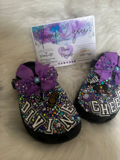 Custom Cheer Bling Crocs