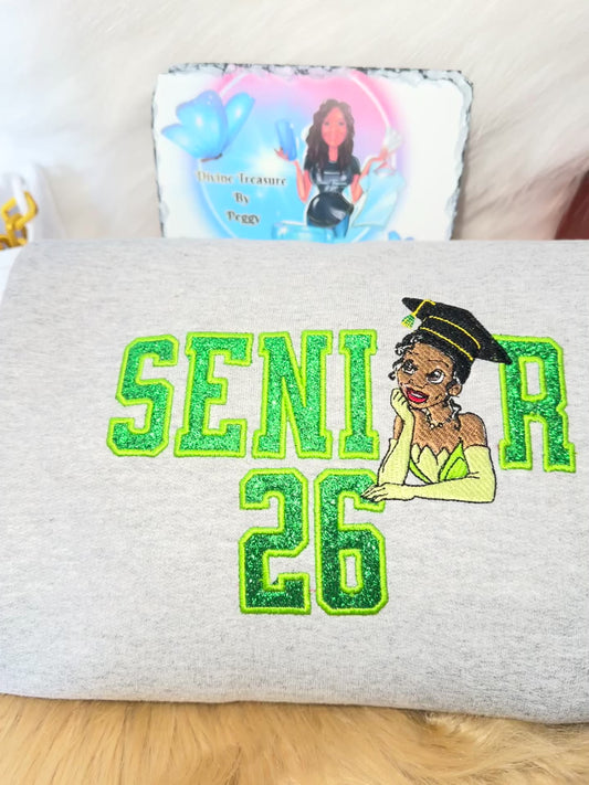 Divine Tiana Embroidered Senior Sweater
