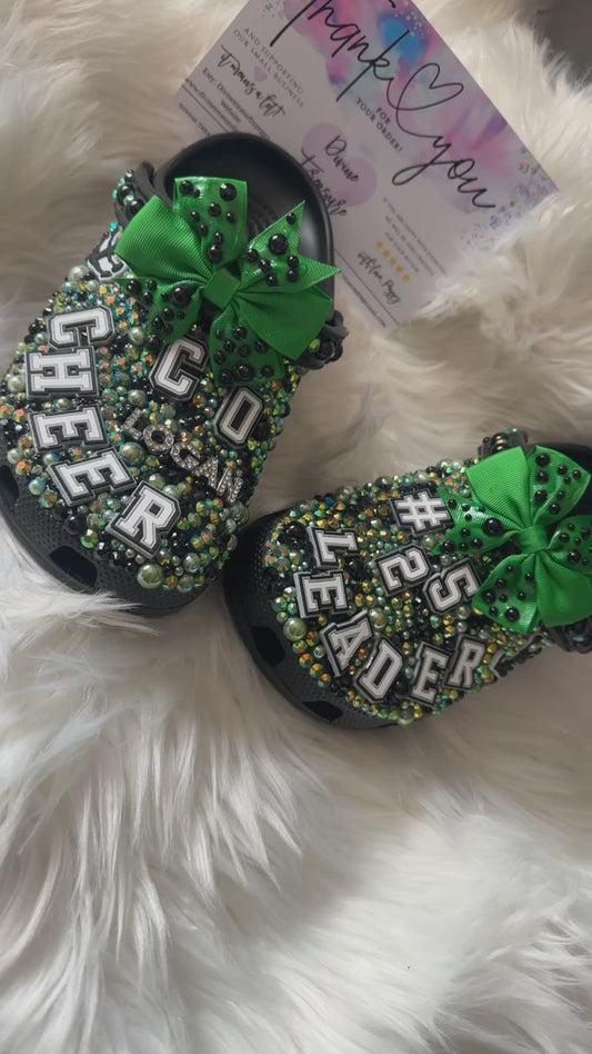 Custom Cheer Bling Crocs